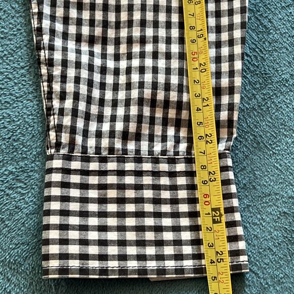 Eighty Eight Platinum Mens Shirt Medium Black White Checks Cotton NWOT Button - Picture 11 of 11